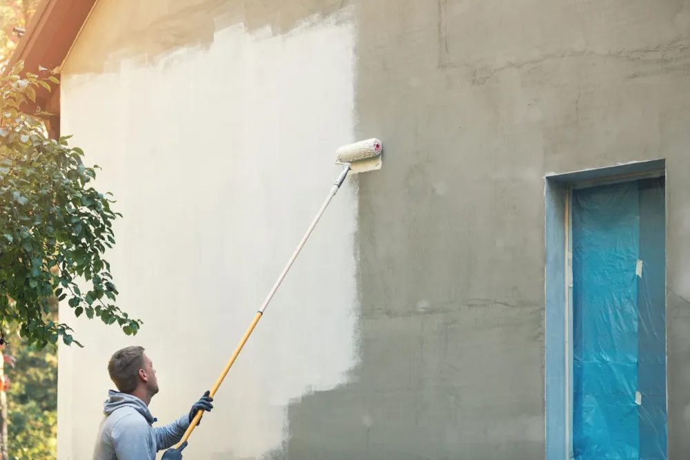 Peinture extérieure maison à La Haie-Fouassière