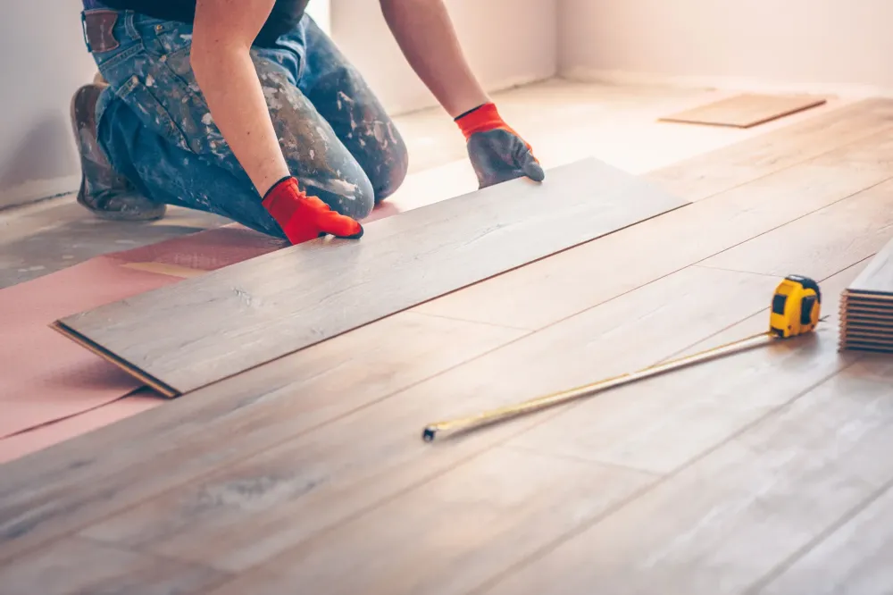 Pose de parquet à La Haie-Fouassière