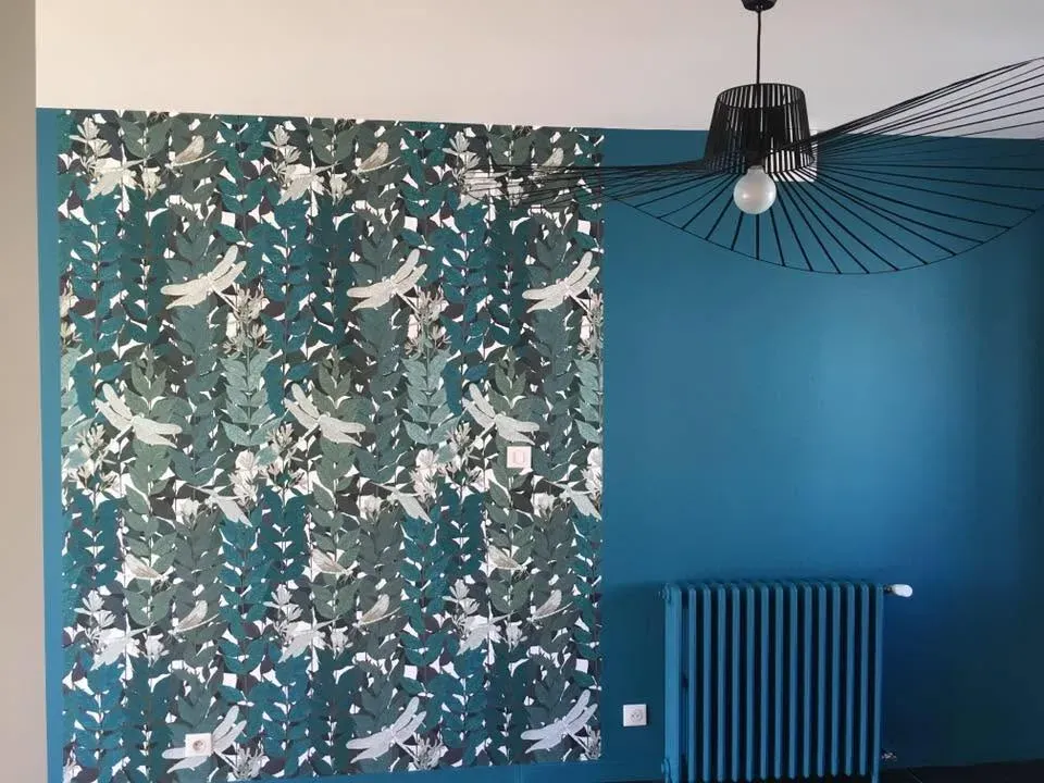 peinture bleue